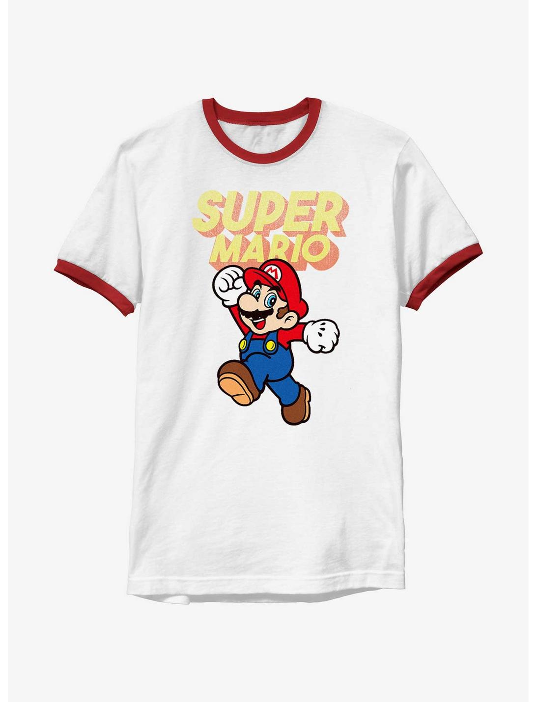 Nintendo Mario Retro Jump Ringer T-Shirt
