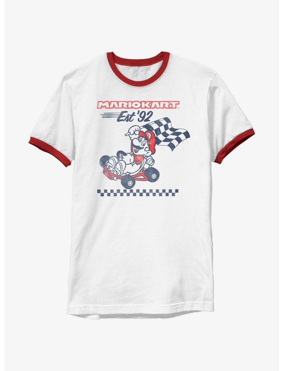 Nintendo Mario Retro Racing Mario Kart Ringer T-Shirt