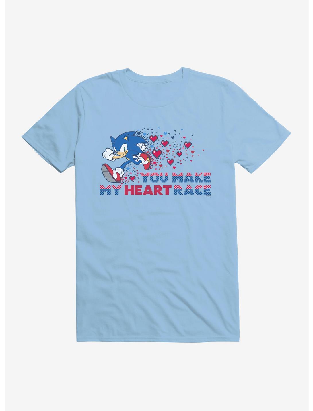 Sonic The Hedgehog Valentine Gaming Heart Race T-Shirt