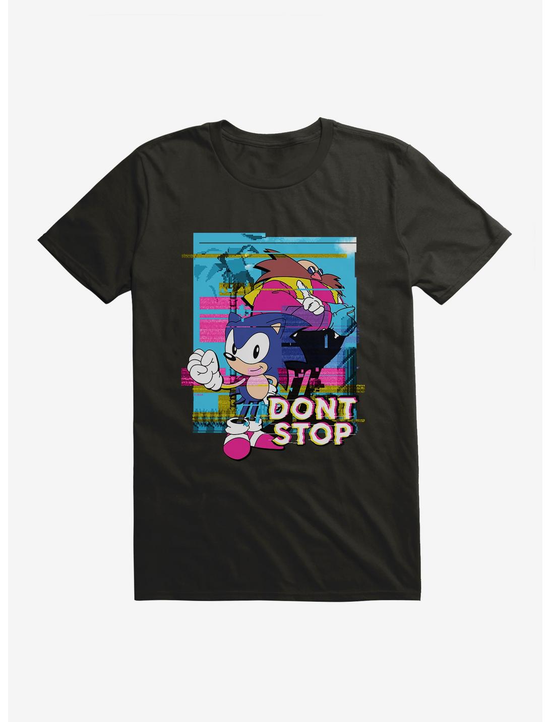 Sonic The Hedgehog Sonic Eggman Don't Stop Glitch T-Shirt
