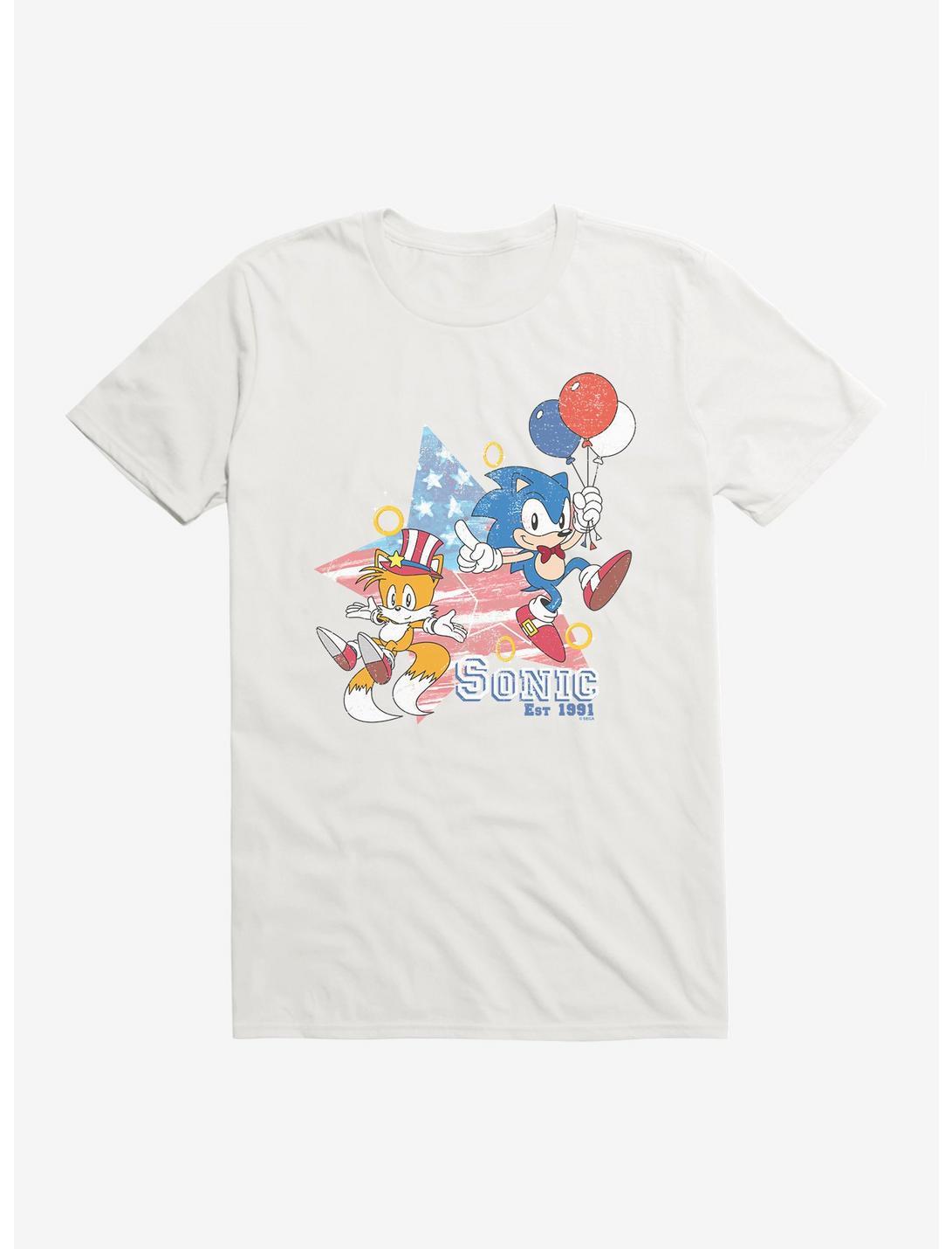 Sonic The Hedgehog Sonic Tails Fourth Of July T-Shirt