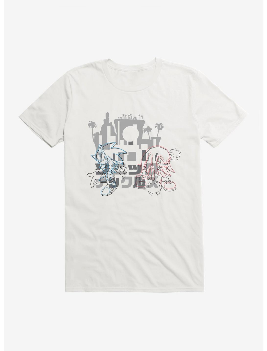 T-shirt Sonic The Hedgehog Sonic Knuckles Go Time