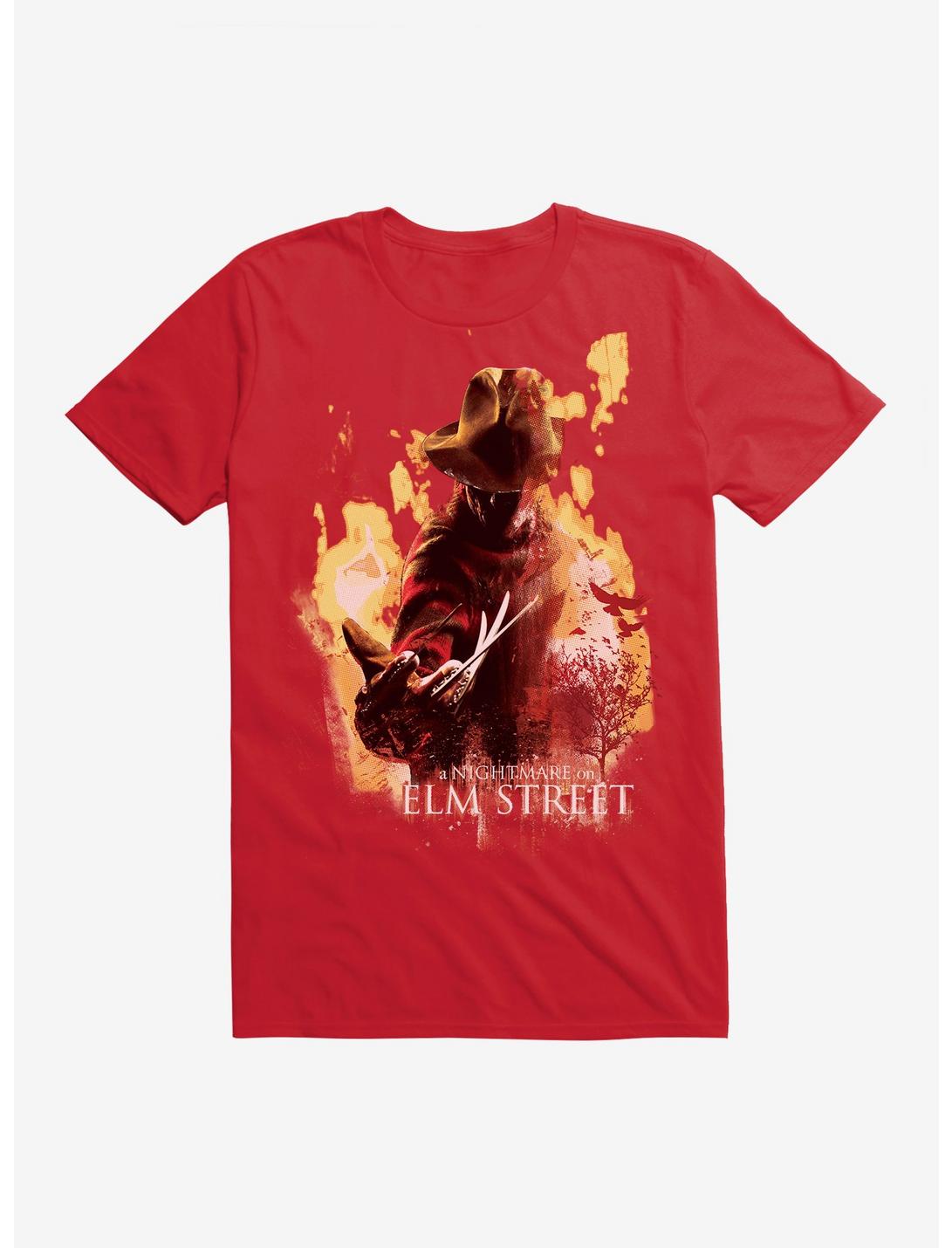 A Nightmare On Elm Street Freddy Flames T-Shirt