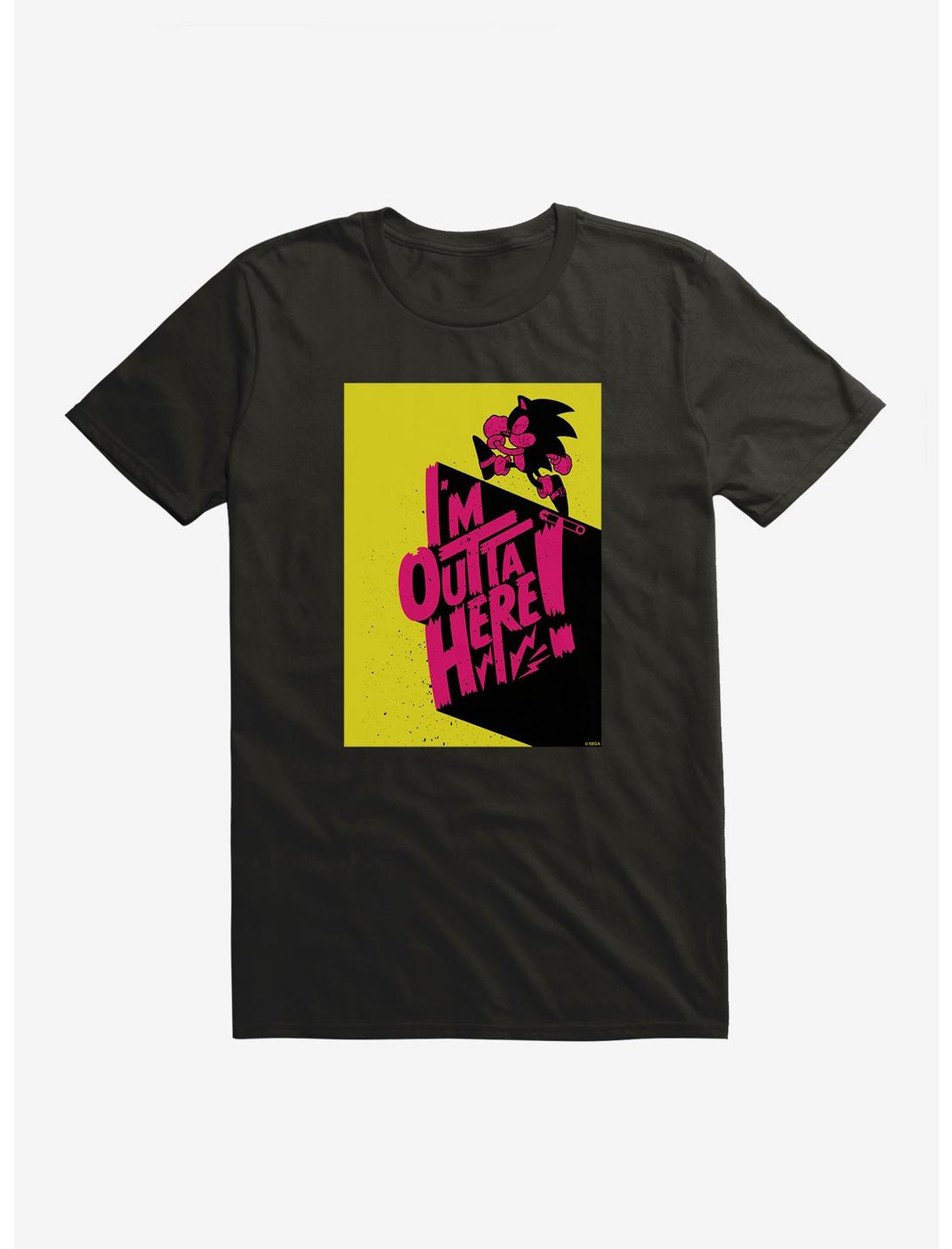 Sonic The Hedgehog I'm Outta Here Dash Poster T-Shirt