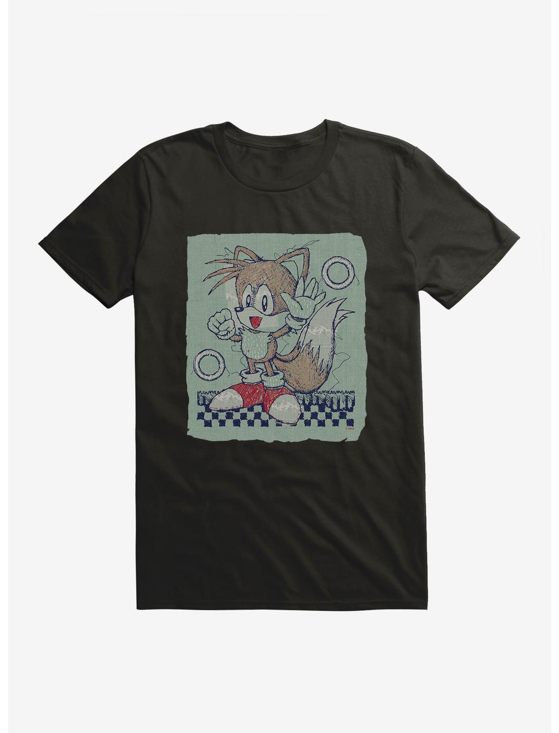 Sonic The Hedgehog Paper Tails Pose T-Shirt