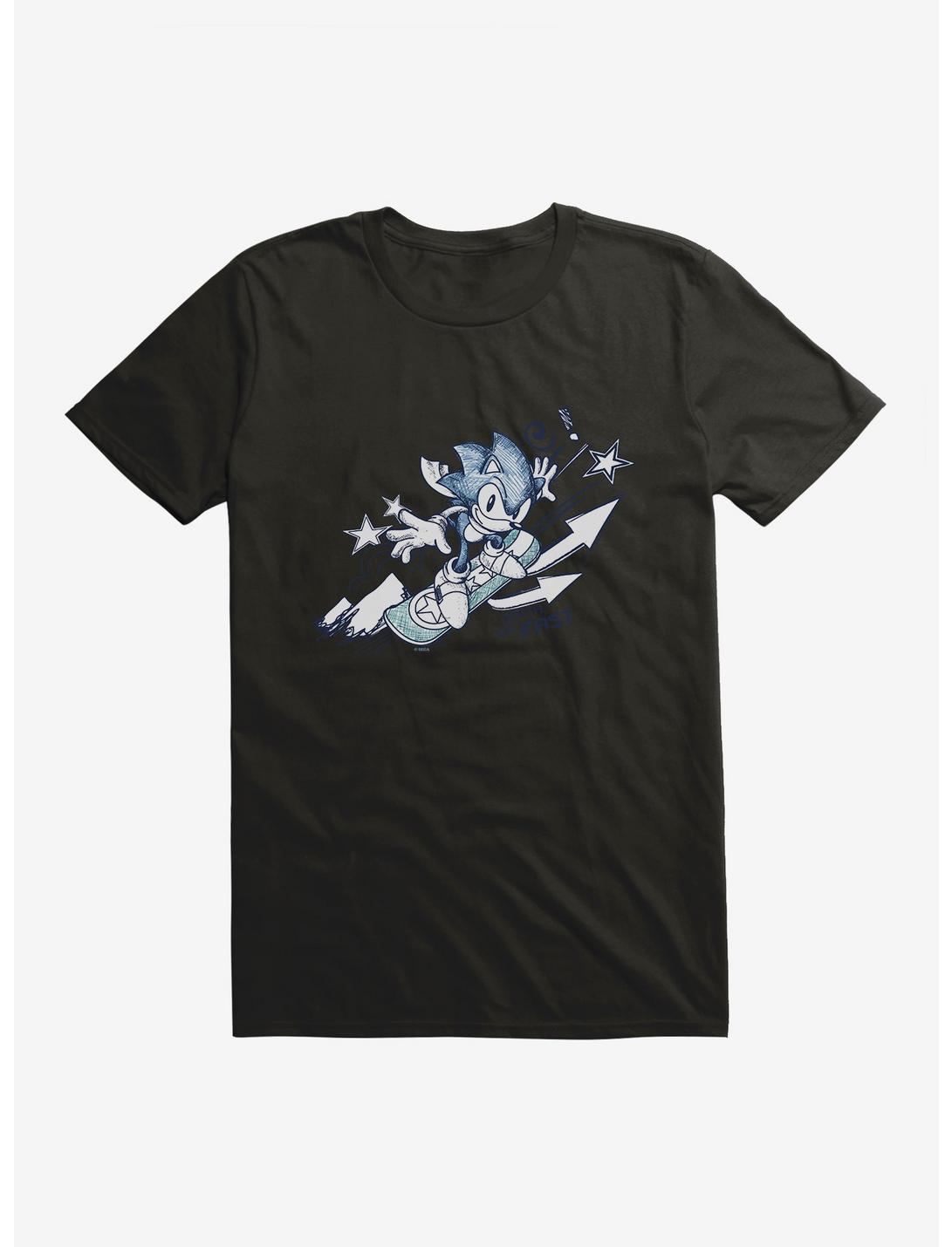Sonic The Hedgehog Snowboarding Sonic T-Shirt