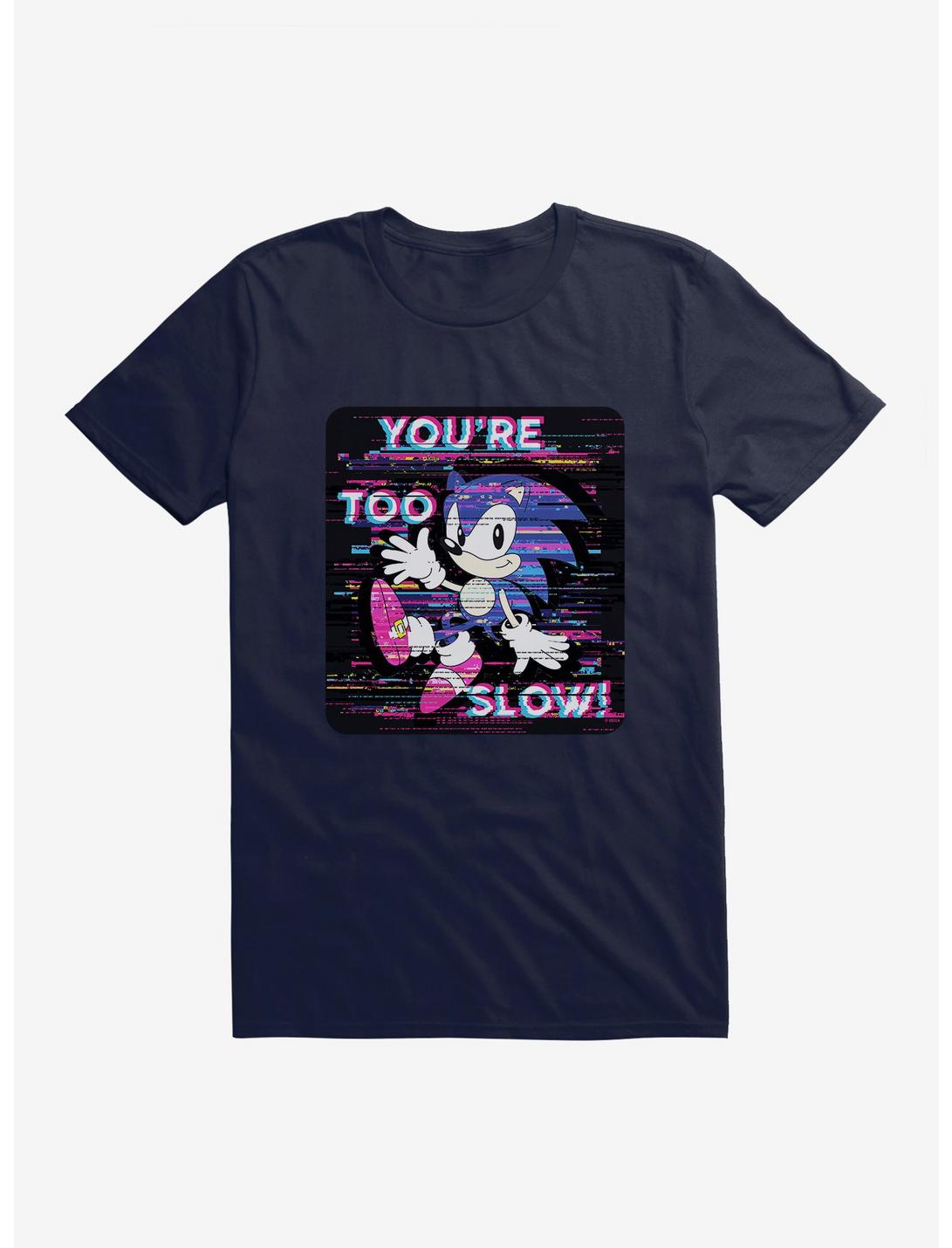 Sonic The Hedgehog Sonic Too Slow Glitch T-Shirt
