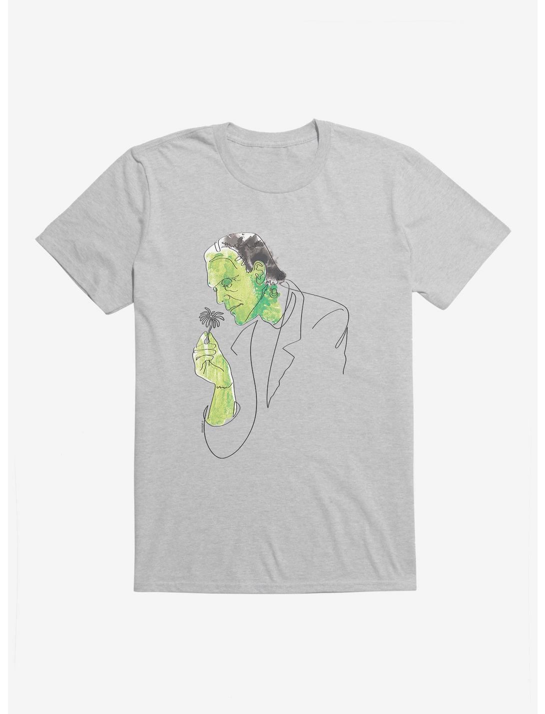 Universal Monsters Frankenstein Watercolor Portrait T-Shirt
