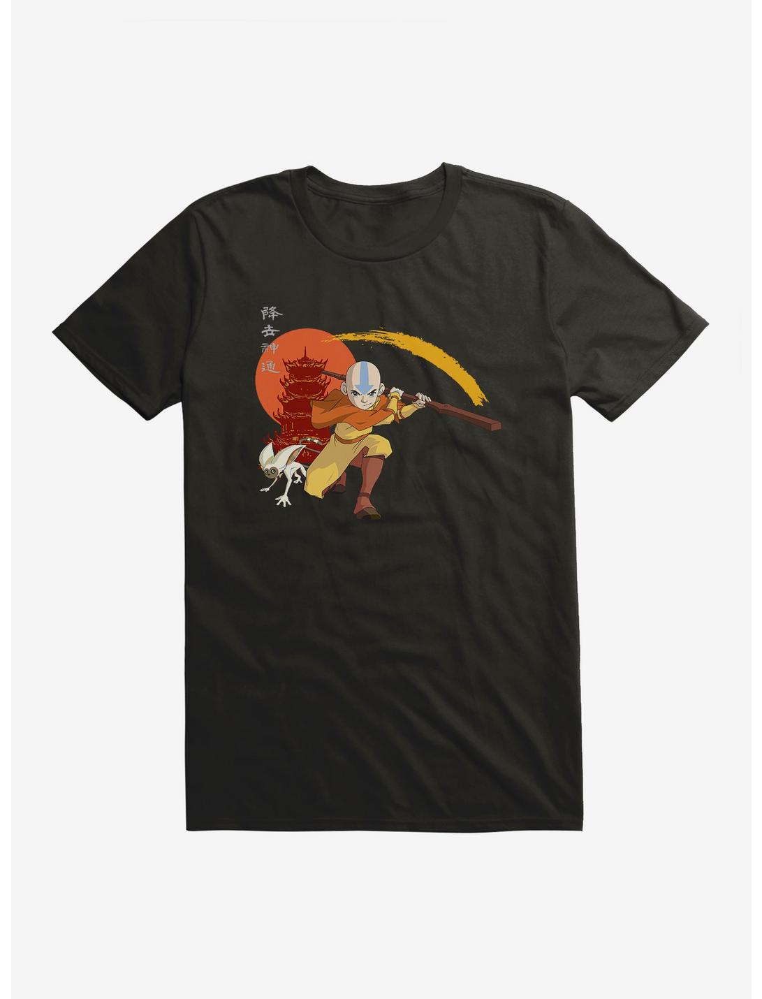 Avatar: The Last Airbender Aand And Momo Japanese Text T-Shirt
