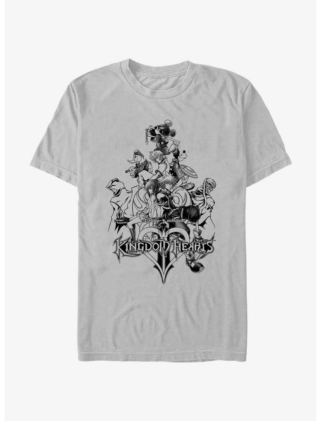 T-Shirt Disney Kingdom Hearts Noir Couverture