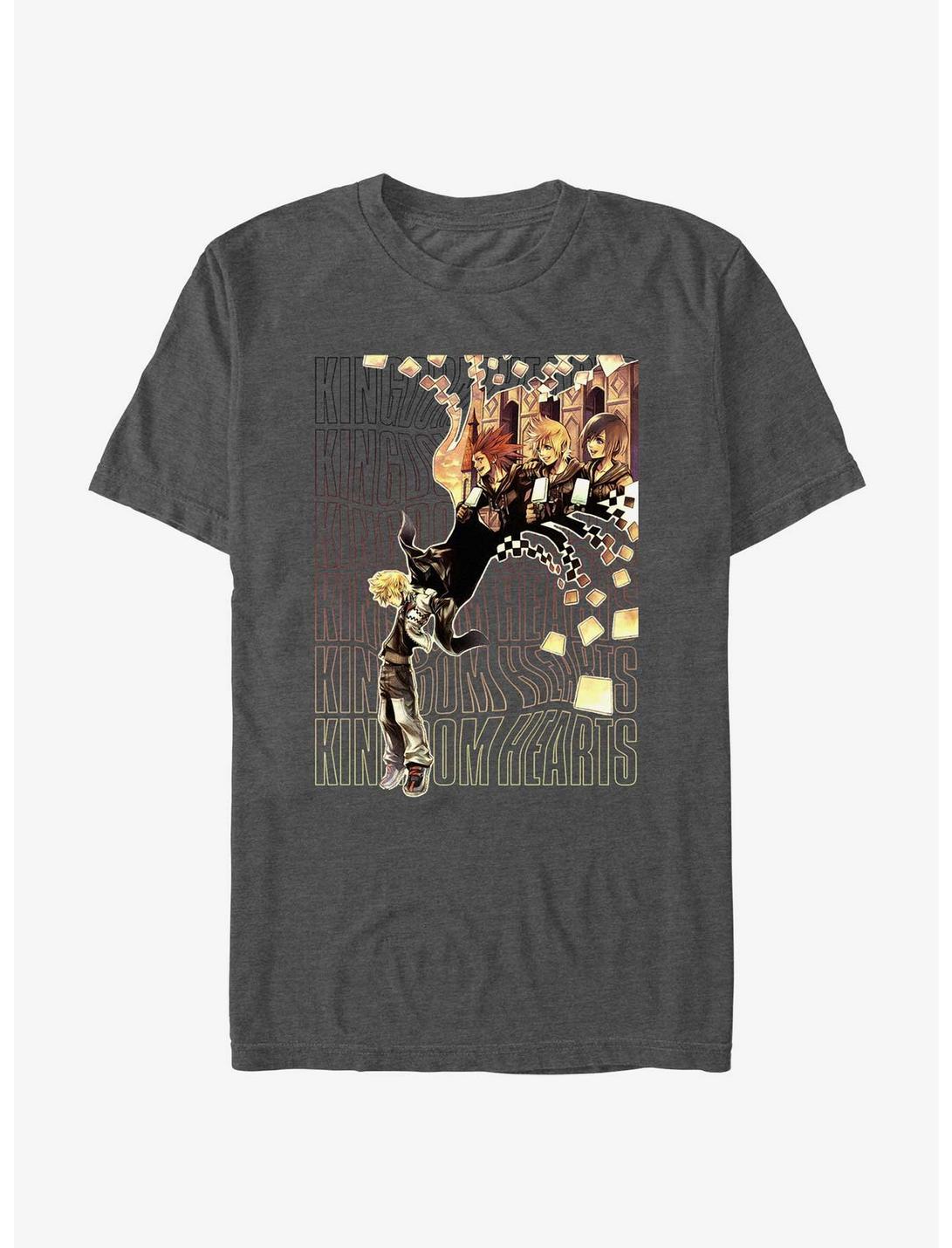 Disney Kingdom Hearts Checker Fade T-Shirt