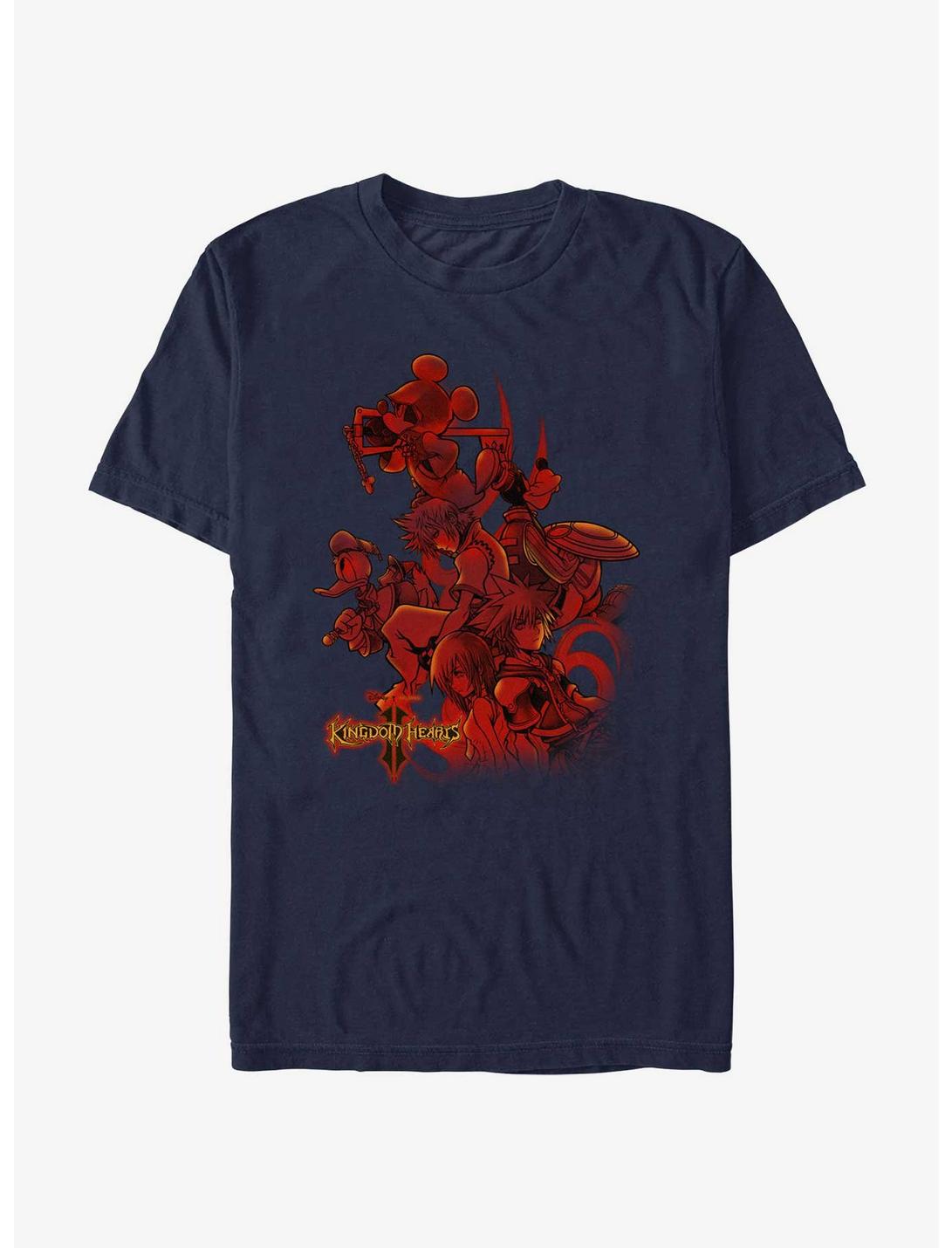 Disney Kingdom Hearts Cover In Red T-Shirt
