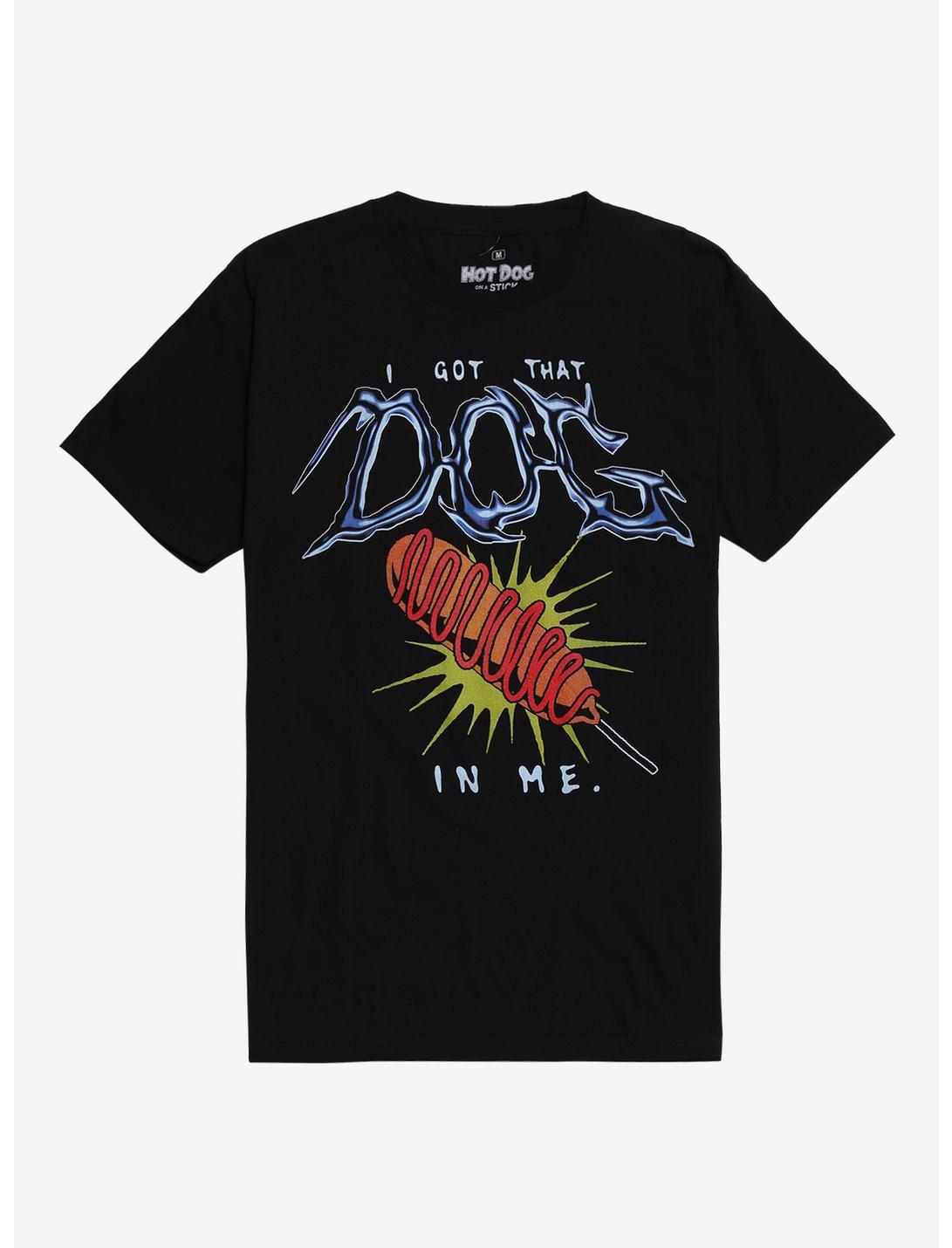 Hot Dog On A Stick Dog In Me Corn Dog T-Shirt
