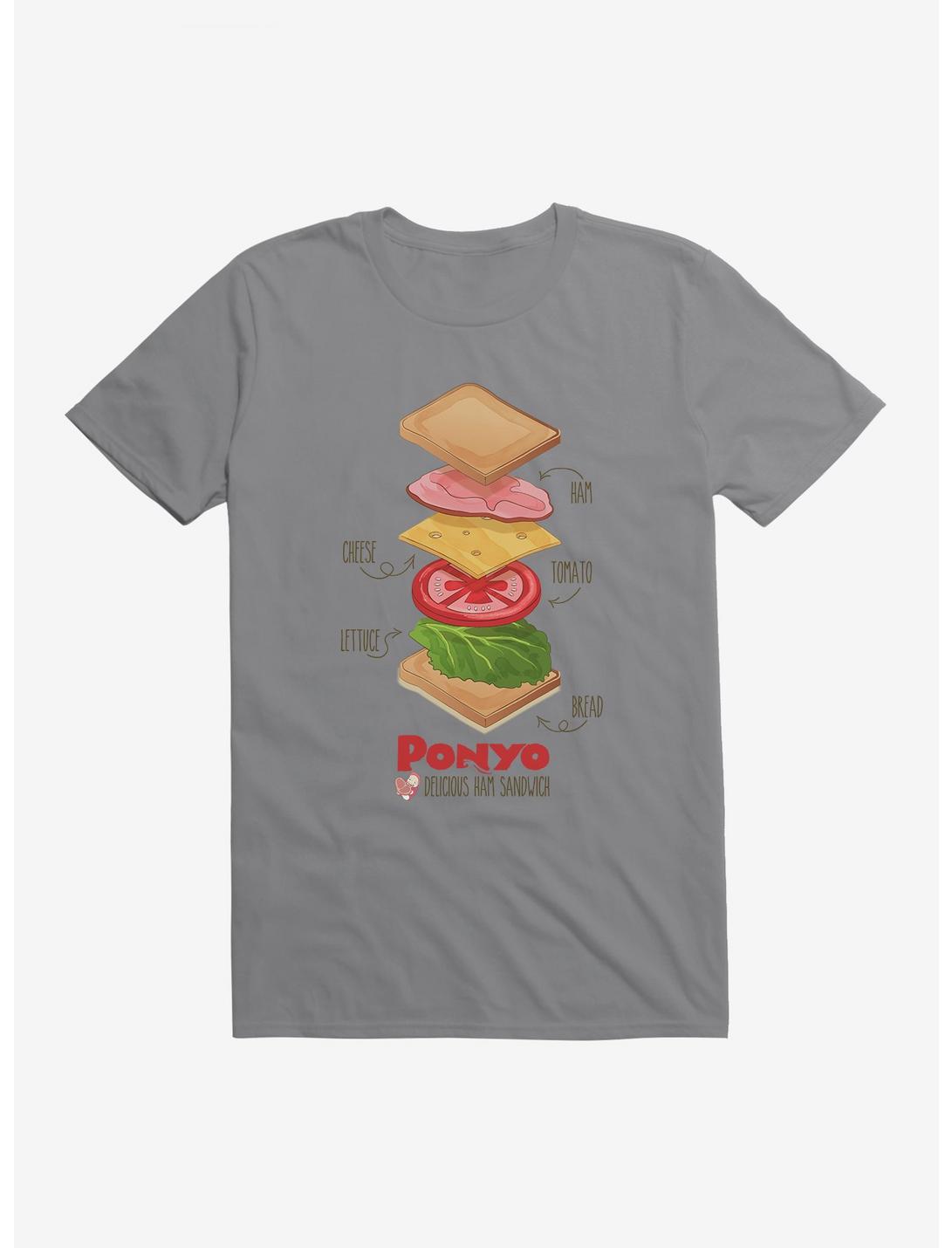 Studio Ghibli Ponyo Deconstructed Ham Sandwich T-Shirt