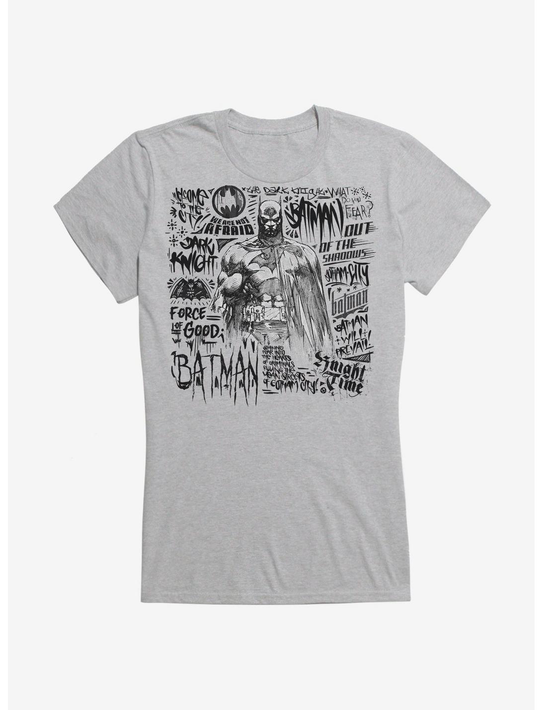 Batman Sketch Graffiti Girls T-Shirt