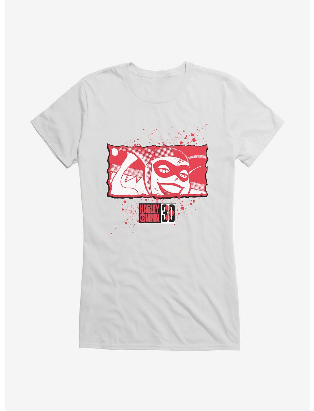 T-Shirt Fille Harley Quinn Sourire Classique Plan Rapproché