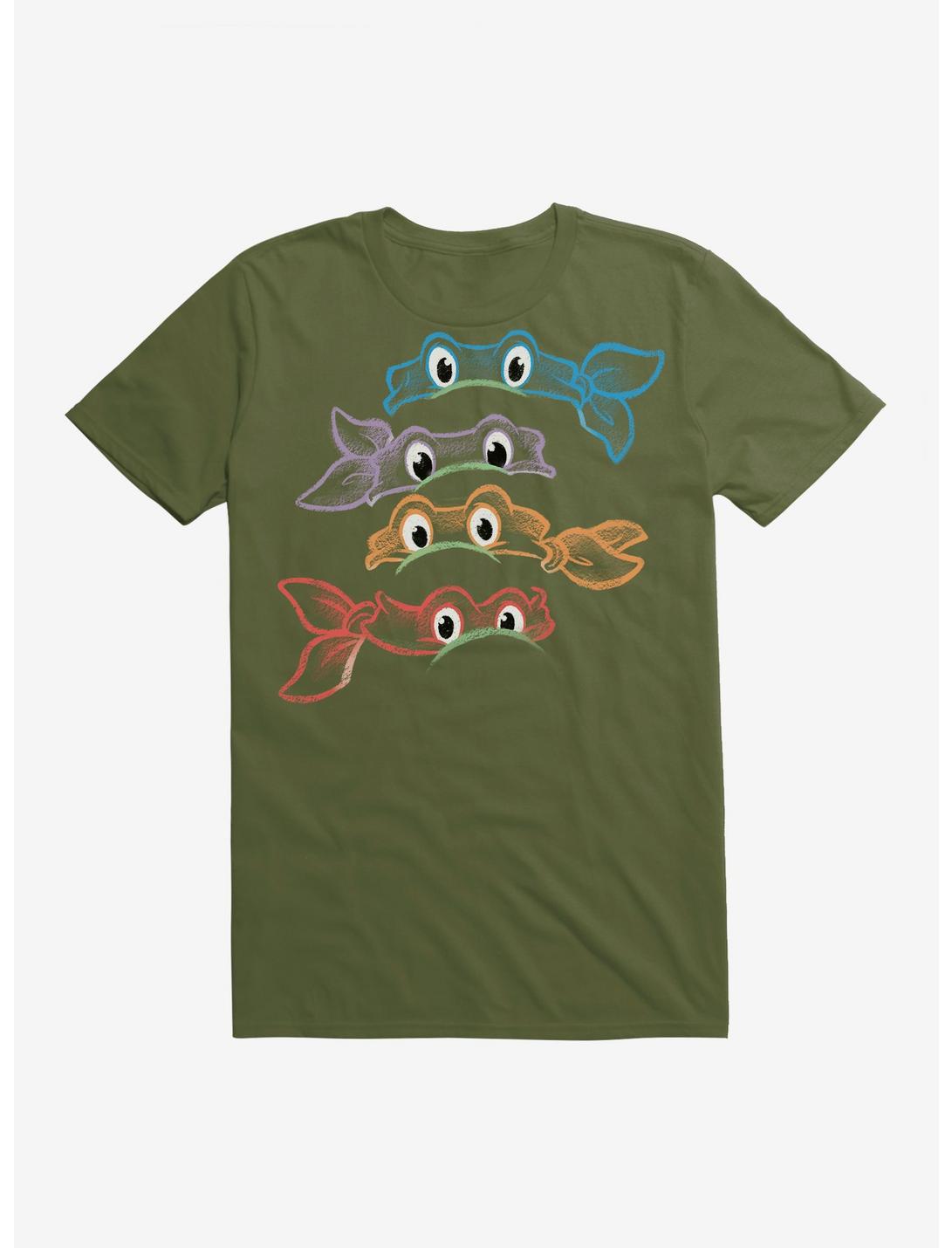 Teenage Mutant Ninja Turtles Neon Chalk Group Bandanas T-Shirt