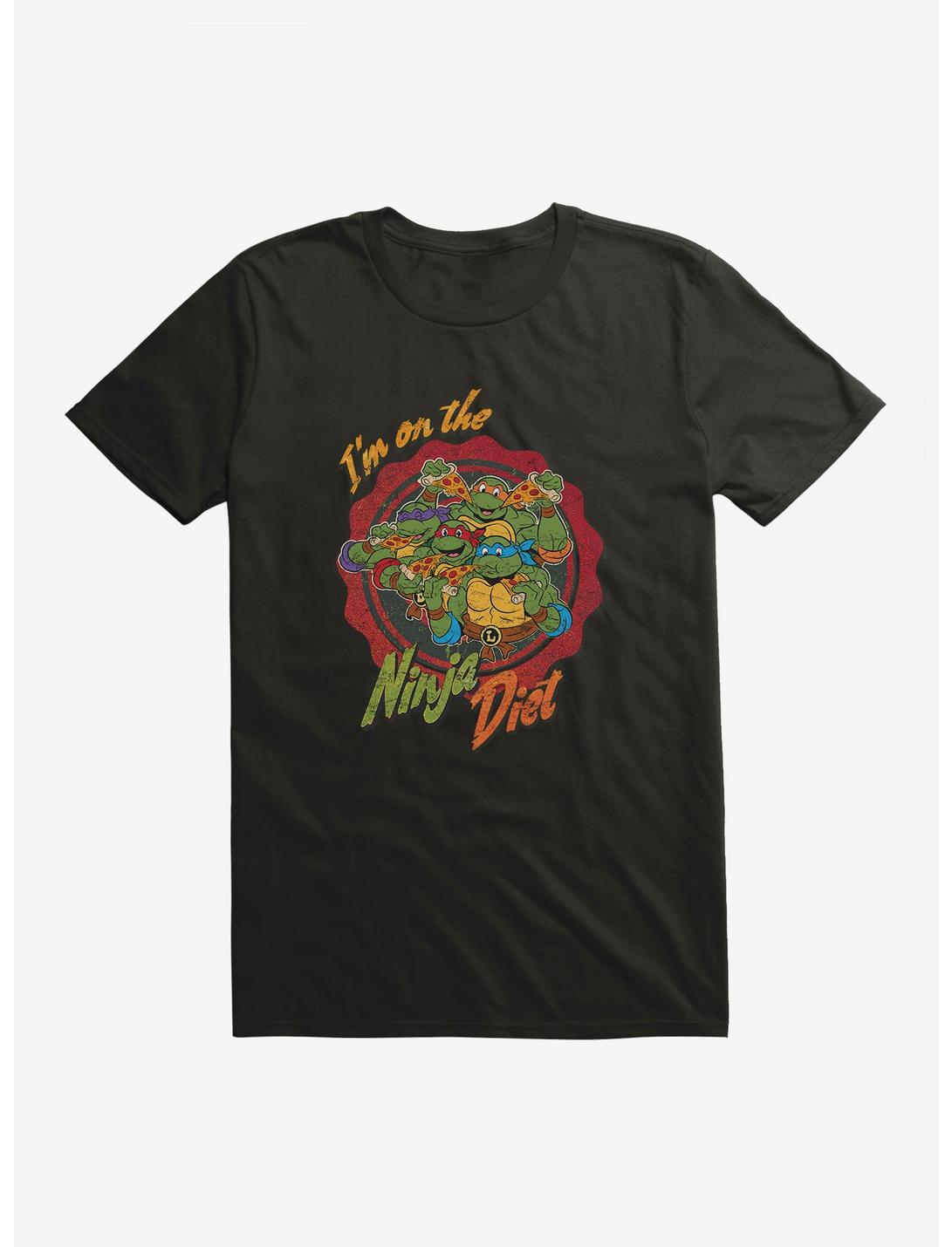 Teenage Mutant Ninja Turtles On The Ninja Diet Group Pizza T-Shirt