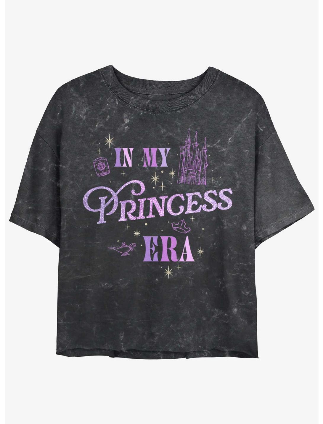 Disney Princesses The Princess Era Girls Mineral Wash Crop T-Shirt