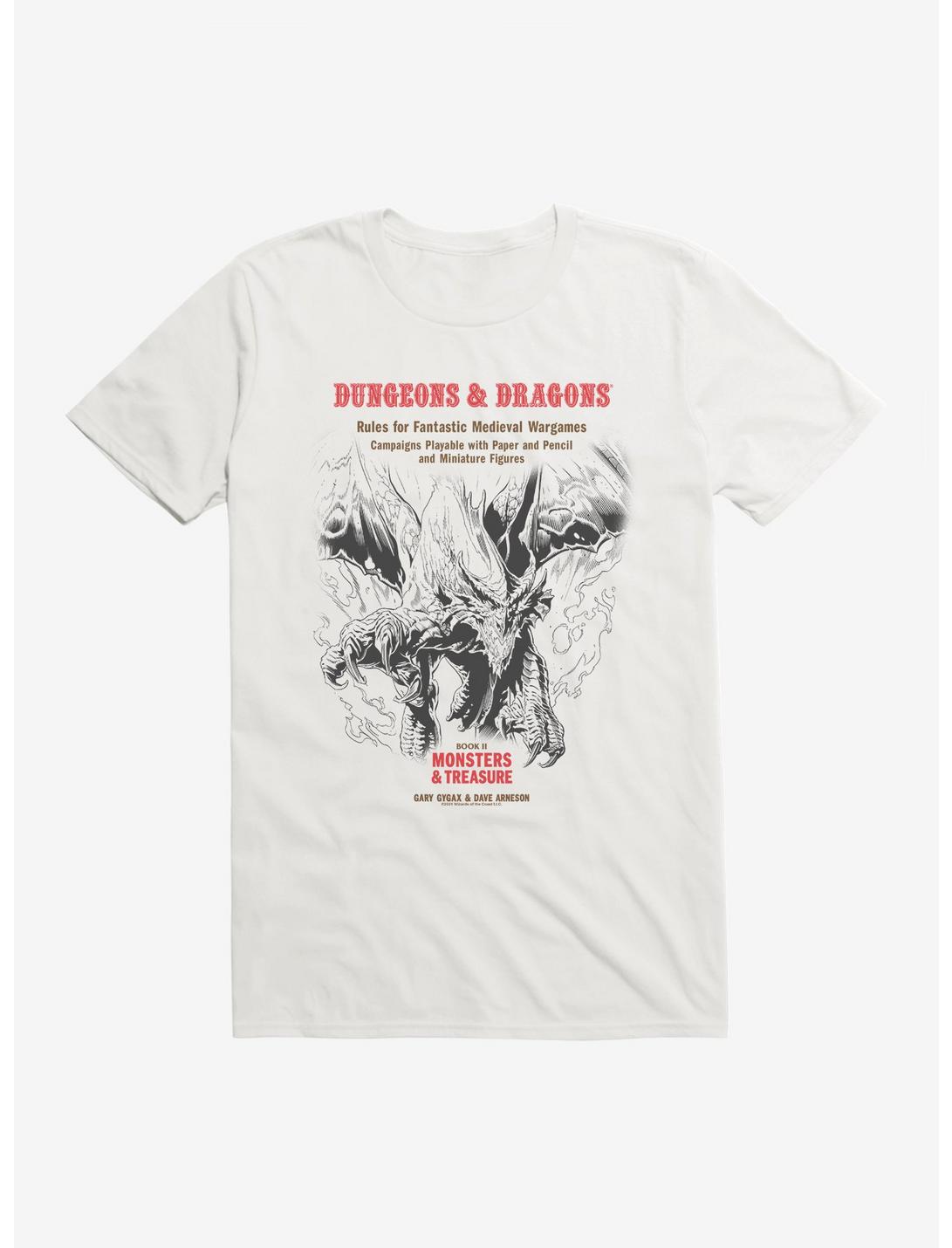 Dungeons And Dragons White Box Flames Of Dragon T-Shirt