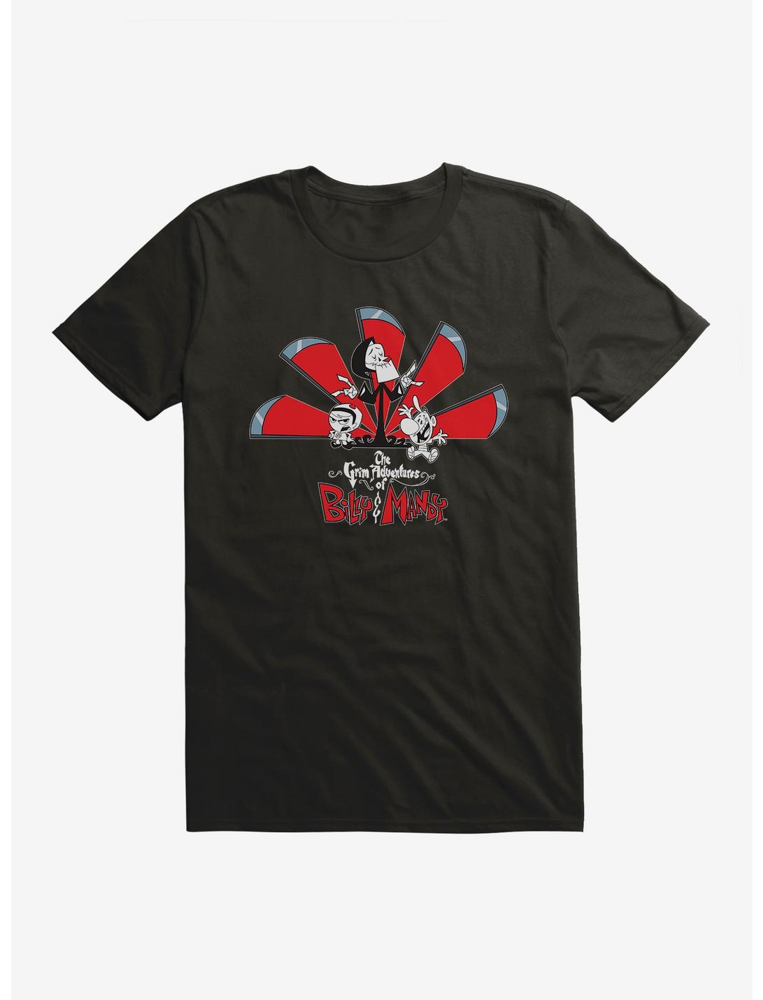 Grim Adventures Of Billy And Mandy Peacock Spoof Logo T-Shirt