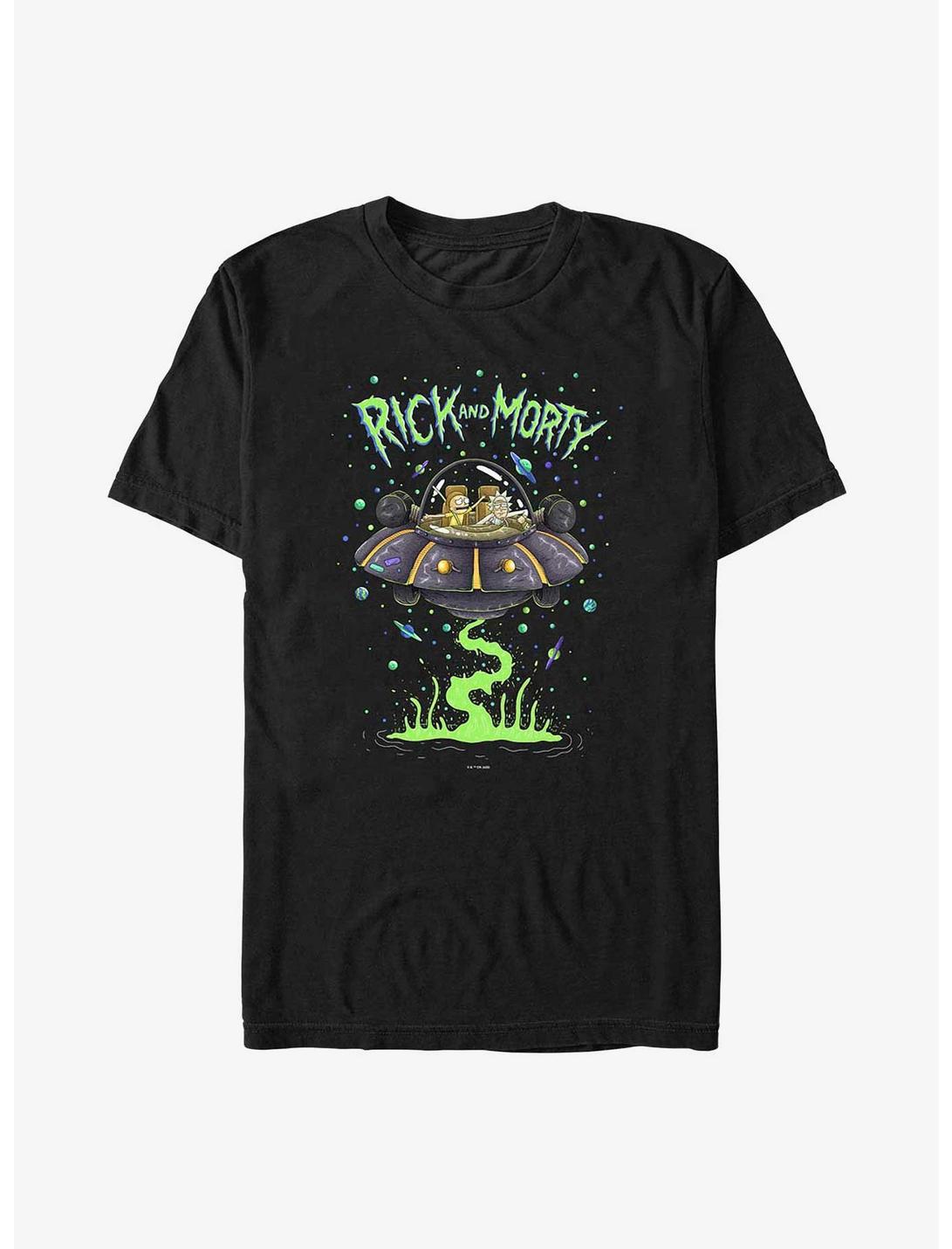 Rick and Morty Spaceship Takeoff Big & Tall T-Shirt