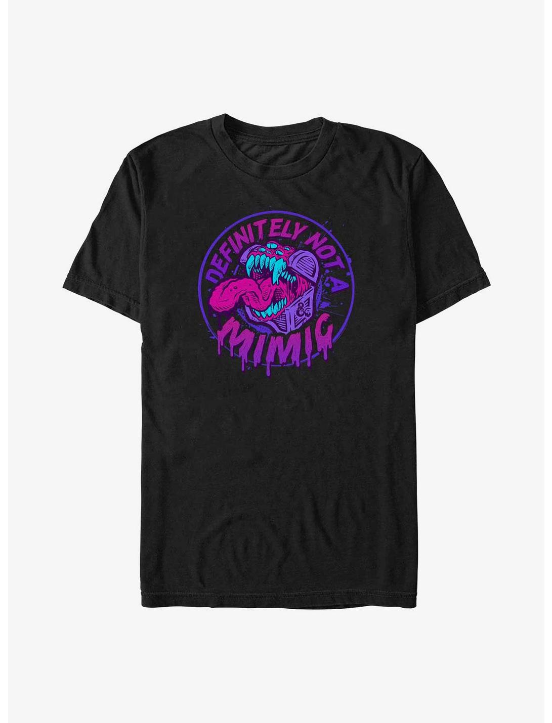 T-shirt grande taille Donjons et Dragons Définitivement pas un Mimic