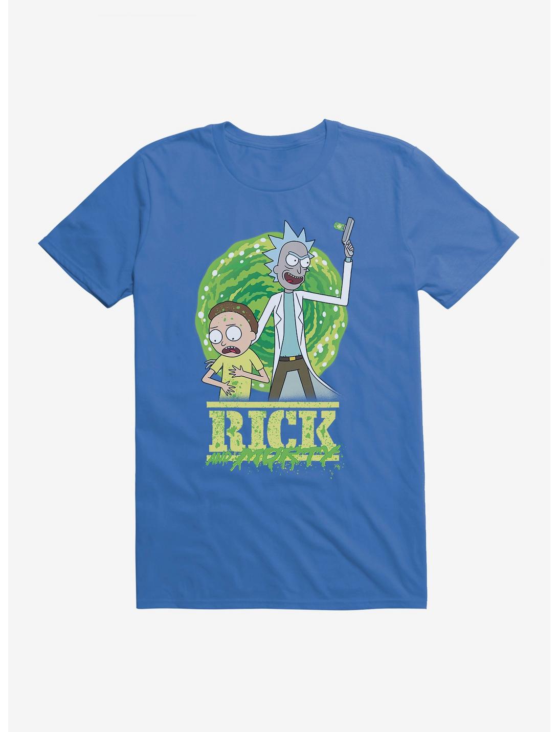 Rick And Morty Goo Splatter Logo T-Shirt