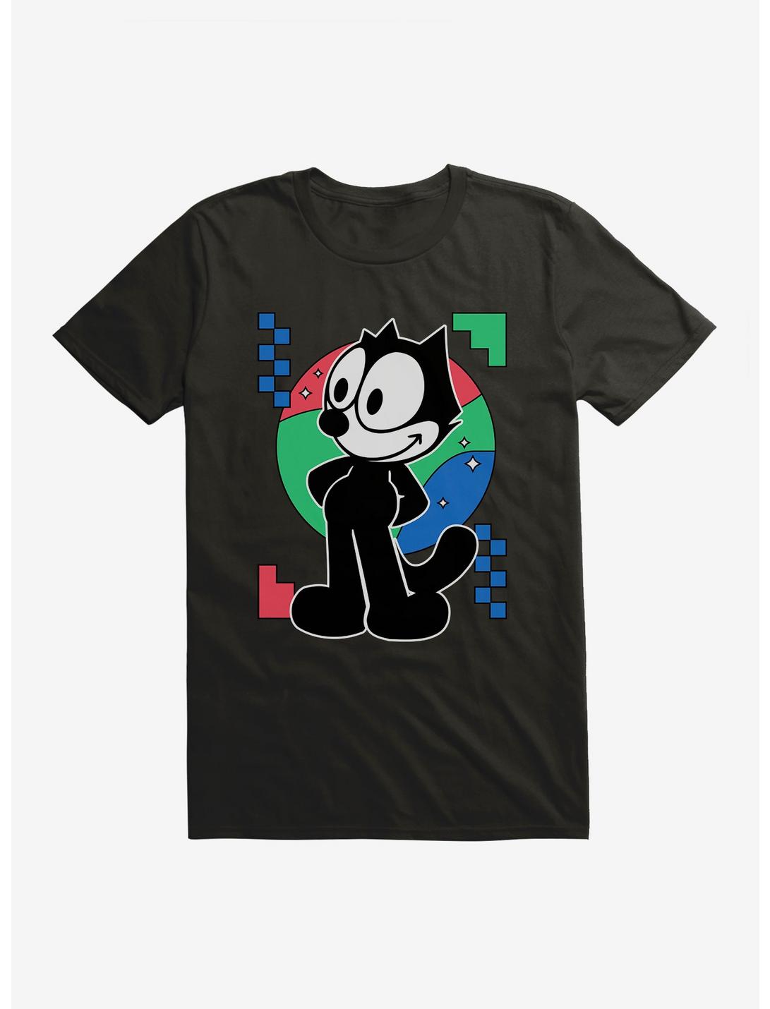 T-shirt Portrait Étoiles Diamants Félix le Chat
