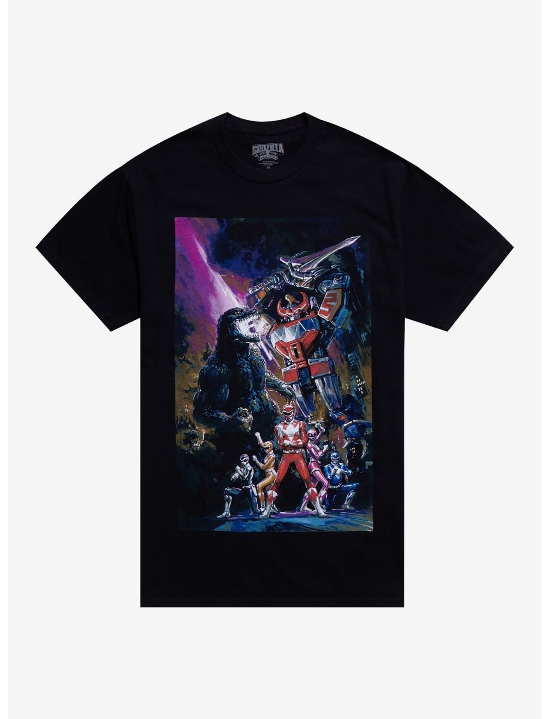 Godzilla Vs. Mighty Morphin Power Rangers Poster T-Shirt