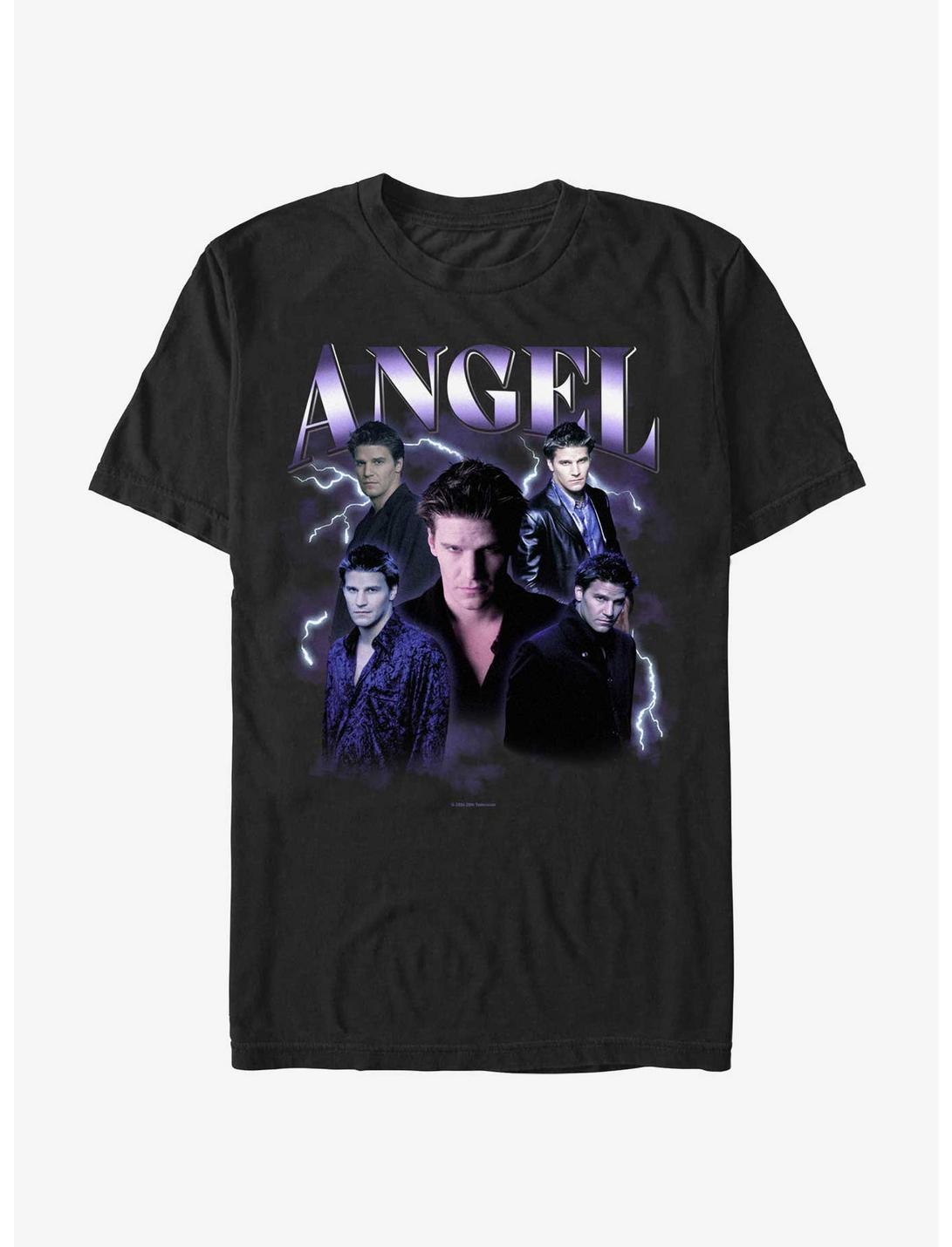 Buffy The Vampire Slayer Angel Retro Montage T-Shirt