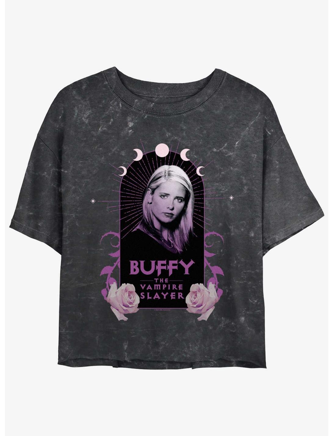 T-shirt court Buffy contre les vampires Boho Buffy pour filles, délavé minéral