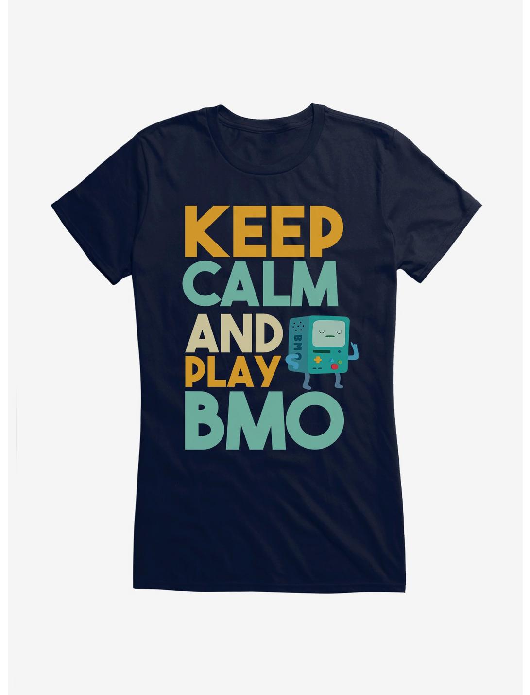 Adventure Time Keep Calm And Play BMO Girls T-Shirt