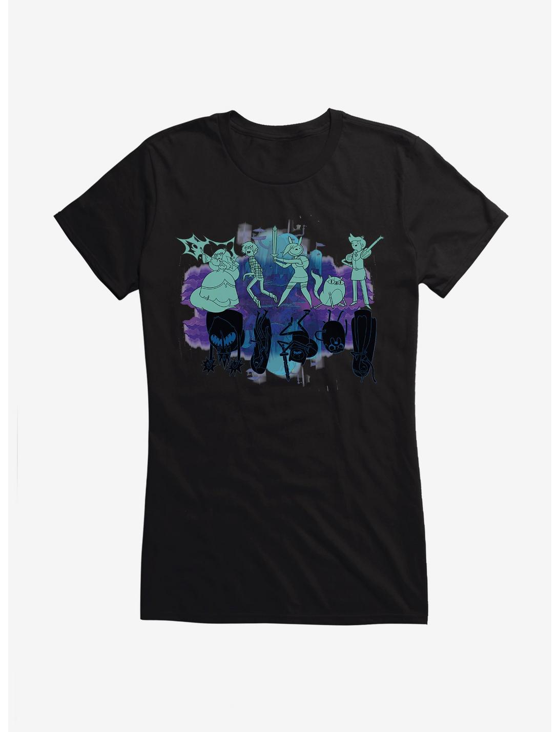 Adventure Time Upside Down Shadows Girls T-Shirt
