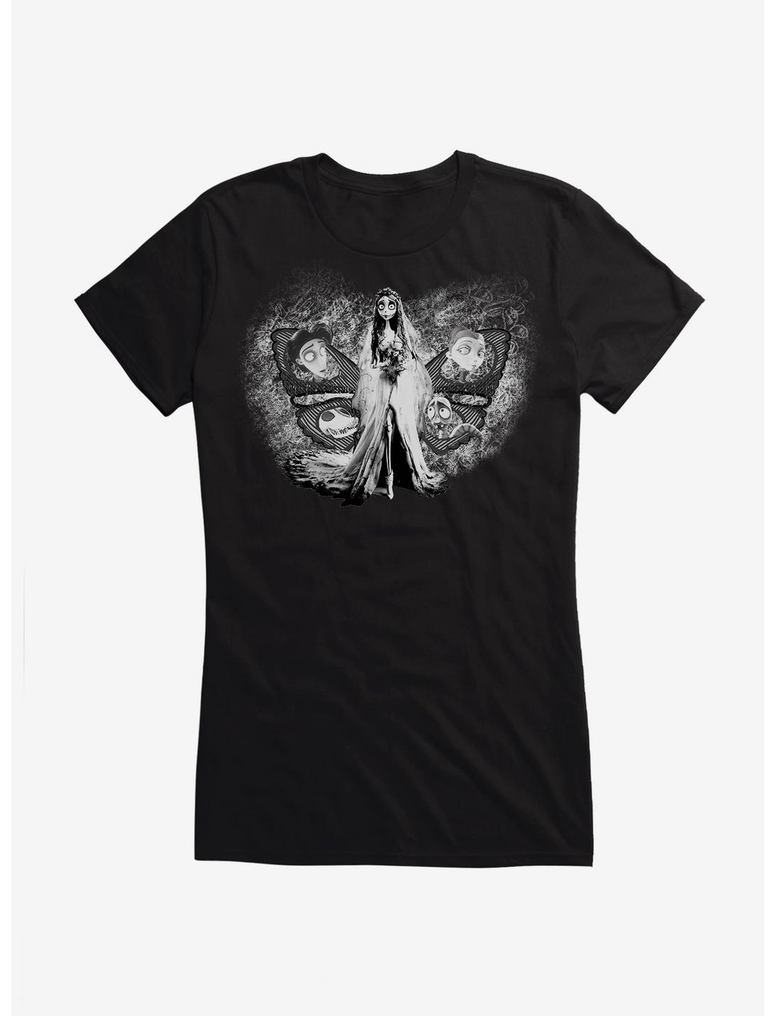Corpse Bride Characters Butterfly Girls T-Shirt