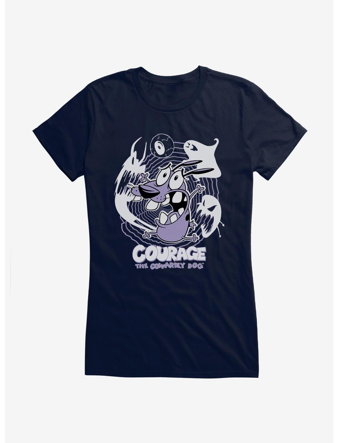 Courage The Cowardly Dog Ghosts Girls T-Shirt