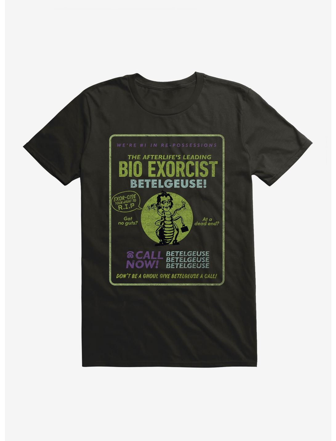 Beetlejuice Beetlejuice Betelguese Bio-Exorcist Calling Card T-Shirt