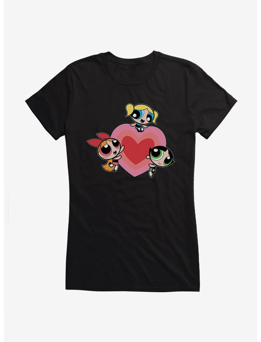 Powerpuff Girls Heart Glow Girls T-Shirt