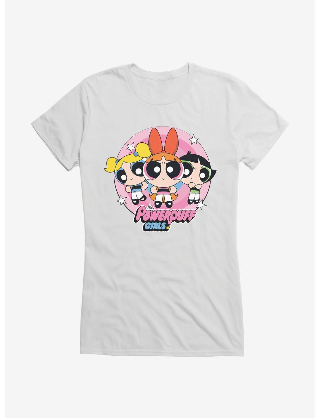 Powerpuff Girls Heroine Stance Girls T-Shirt