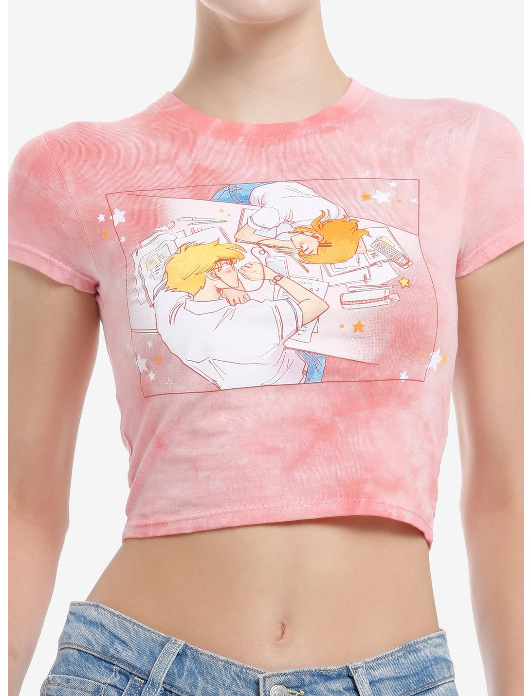 T-shirt bébé fille Oliver & Sara Lin The Kiss Bet coloris délavé pêche
