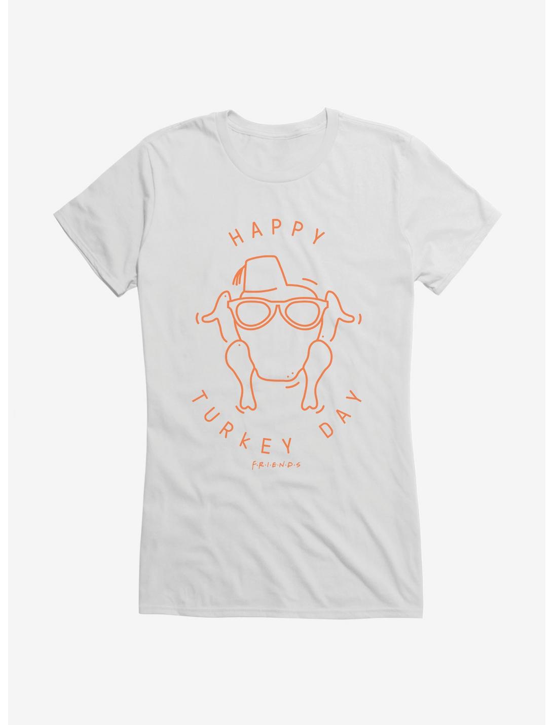 Friends Happy Turkey Day Icon Girls T-Shirt