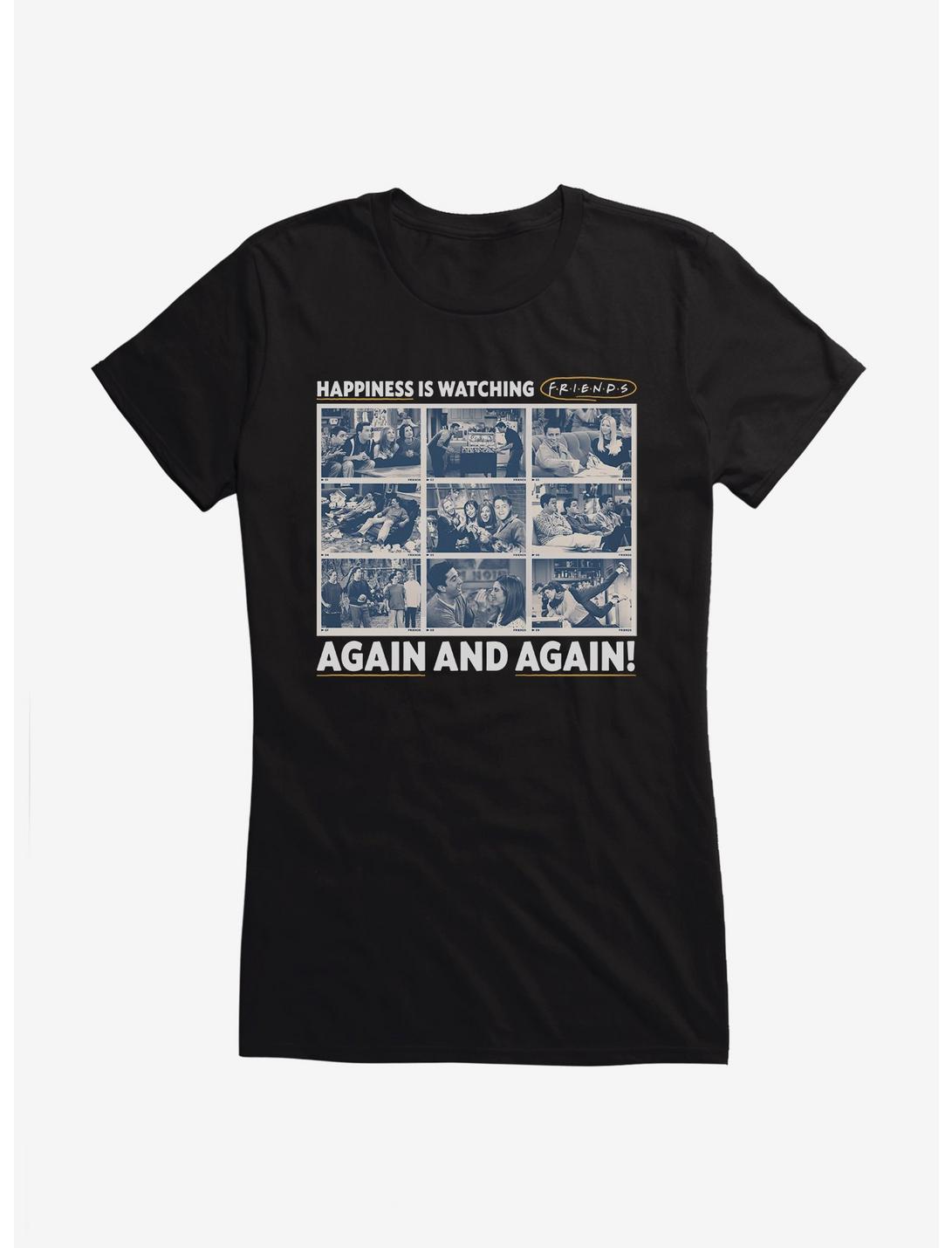 Friends Rewatching Happiness Girls T-Shirt