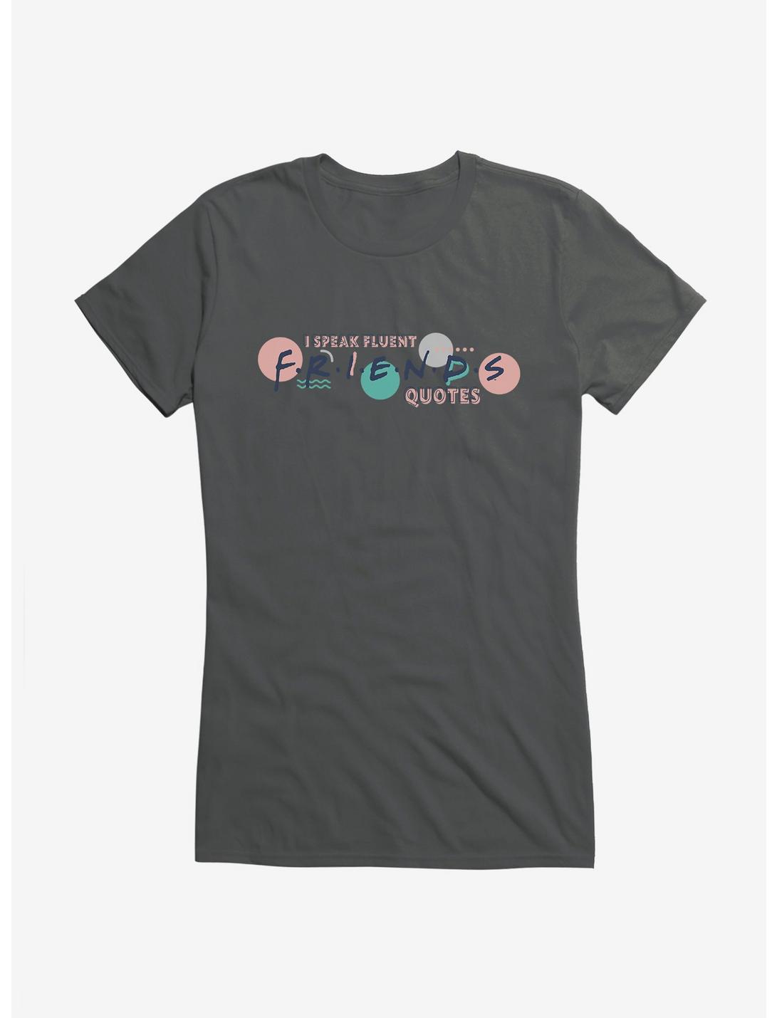 T-shirt Filles Les Amies parlent couramment les phrases de Friends