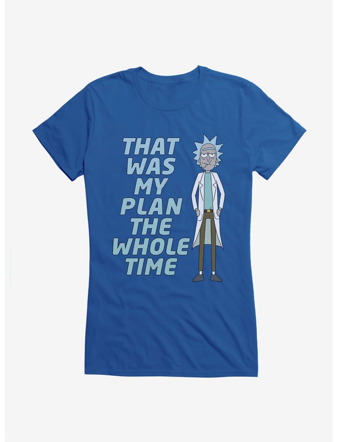 Rick And Morty Rick's Plan Girls T-Shirt