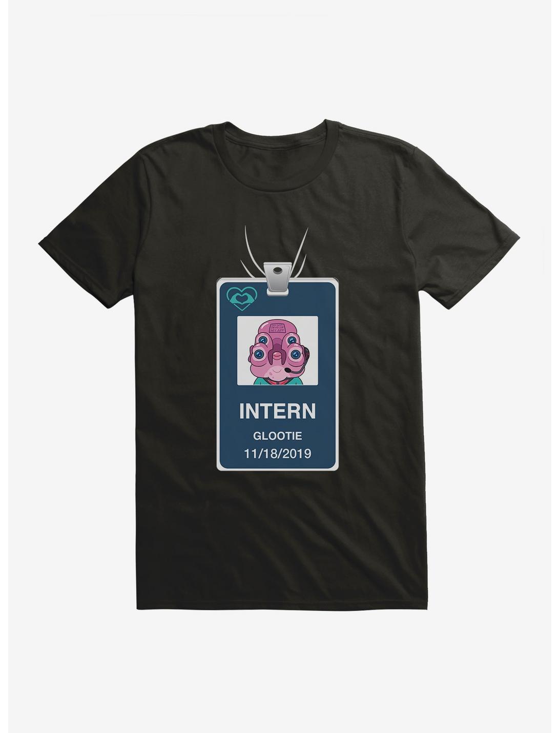Rick And Morty Glootie Intern Badge T-Shirt