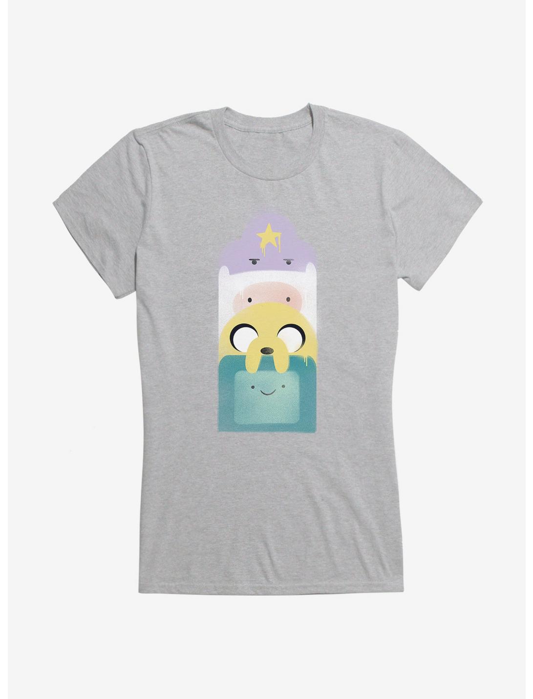 Adventure Time Characters Stack Girls T-Shirt