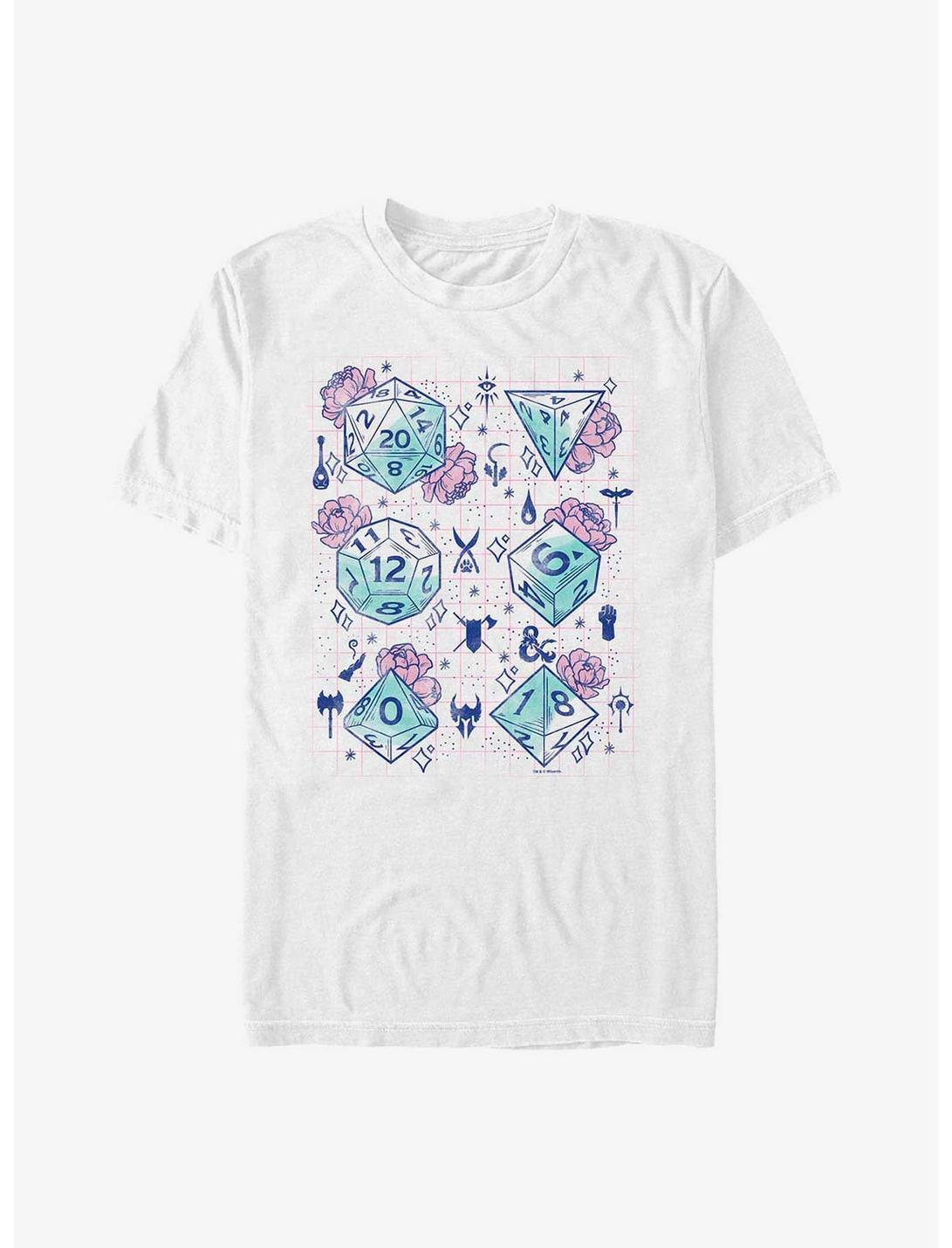Dungeons & Dragons Floral Dice Heavyweight T-Shirt