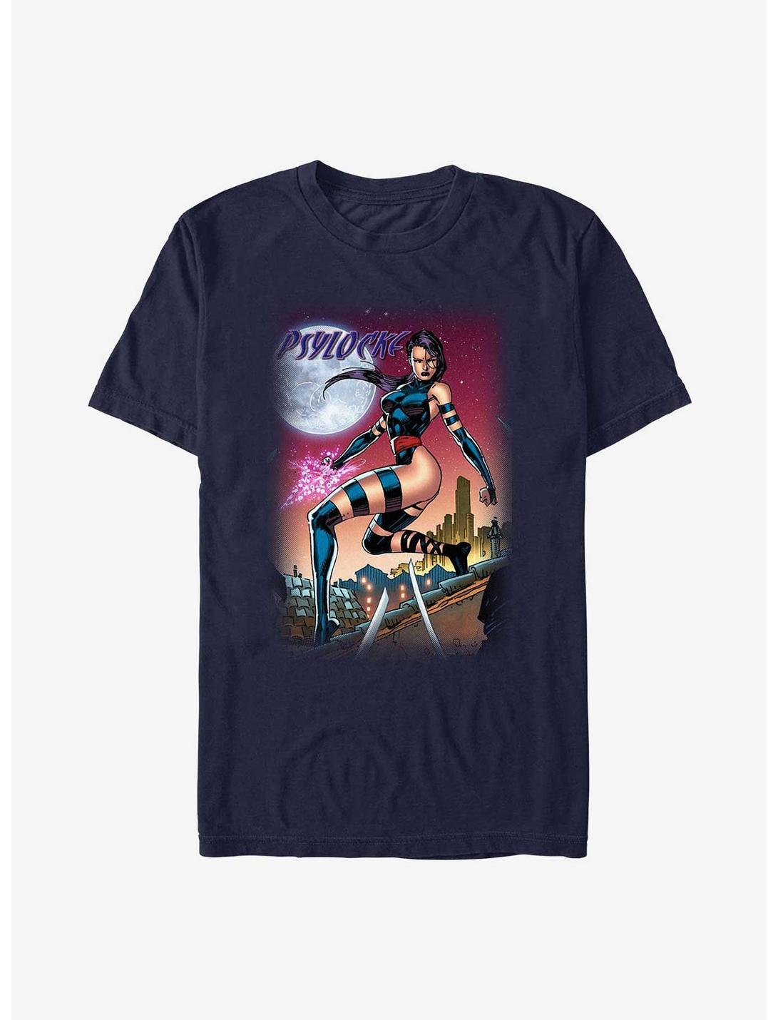 Marvel X-Men Psylocke Roof Heavyweight T-Shirt