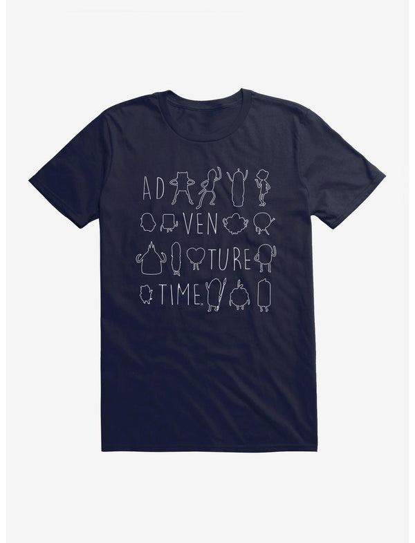 Adventure Time Character Silhouettes T-Shirt