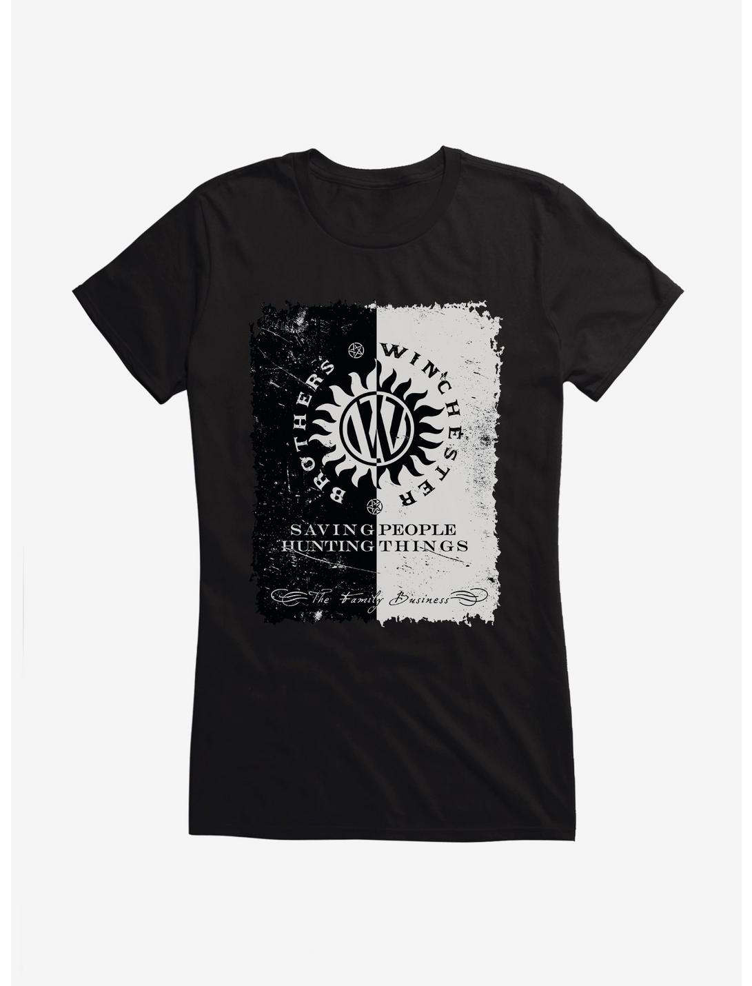 Supernatural Winchester Family Business Girls T-Shirt